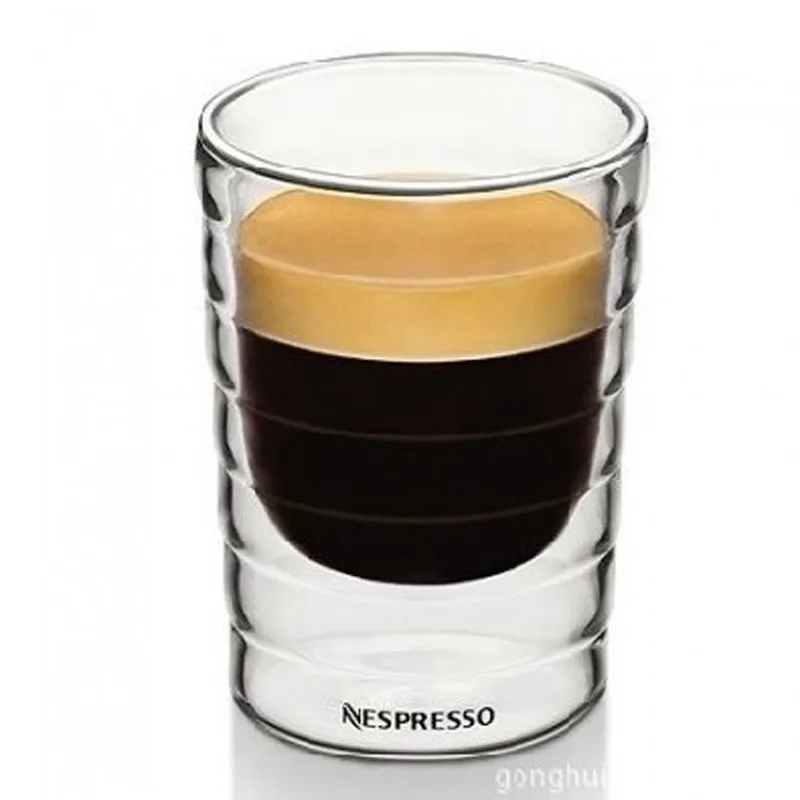 Wine Beer Tequila - Handgemaakte dubbelwandige glazen beker canecas Nespresso