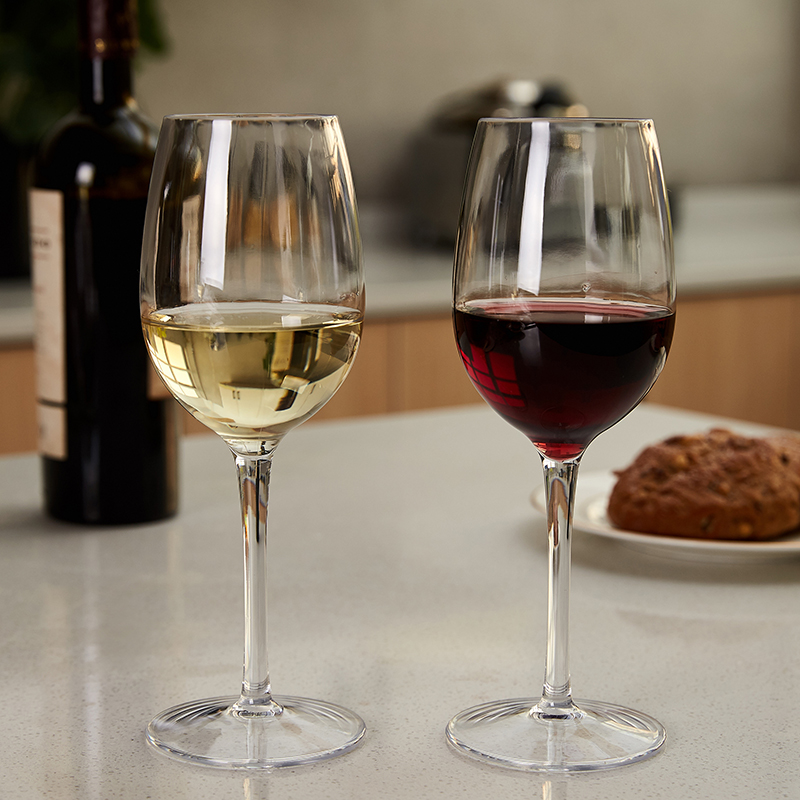 Wine Or Beer - Michley 2/4/6 Stuks Onbreekbare Plastic Rode