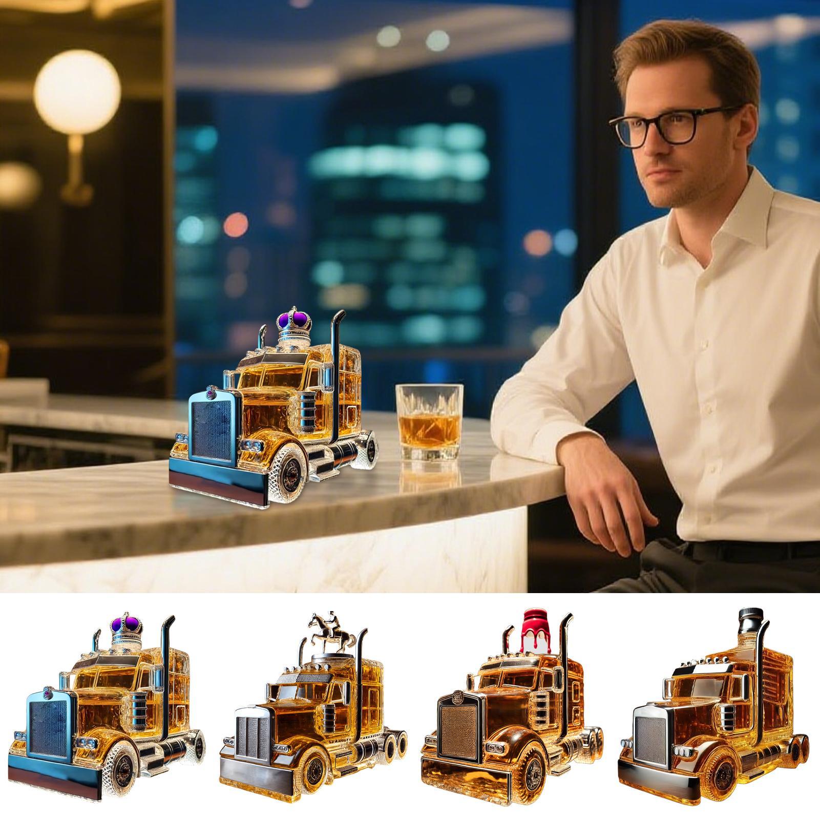 Wine To Beer To Liquor - Wijnkaraf Half Truck Bourbon Dispenser 375