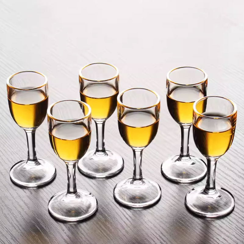 Wine Beer Spirit - 6 Stuks Sets Prachtige Kleine Wijnglas