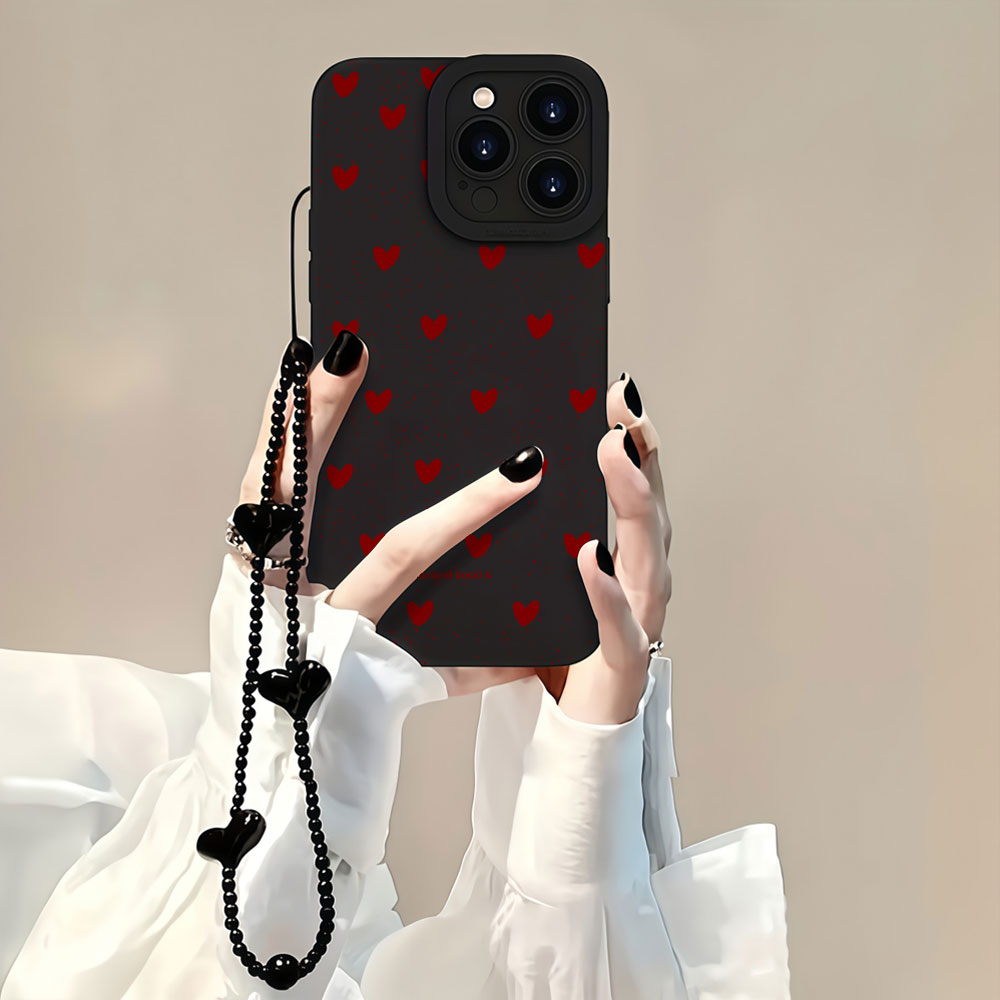 Wine & Beer Shop Photos - Y2K Wijnrode Hart Telefoonhoesjes voor Samsung