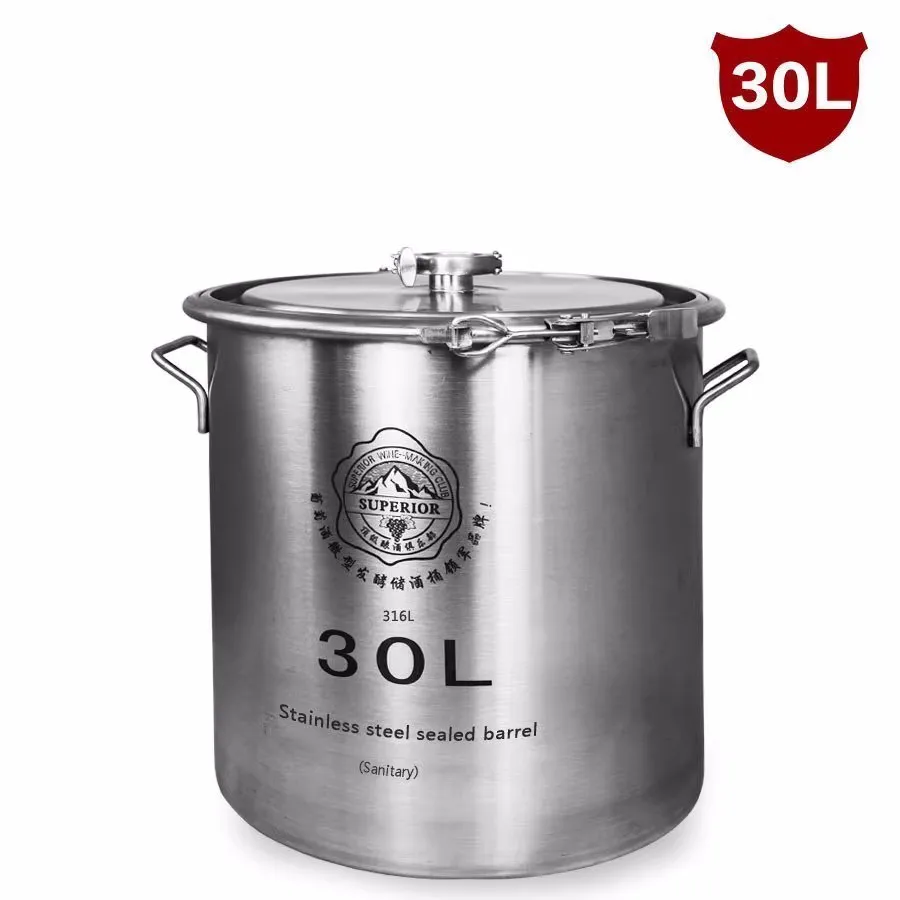 Wine To Beer To Liquor - 30L 316 & 304 Rvs Vergisters