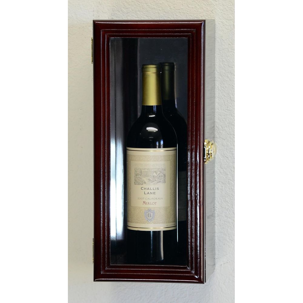 Wine & Beer Tours Of Nova Scotia - Wandvitrine voor wijnflessen met spiegelachterwand, geschikt