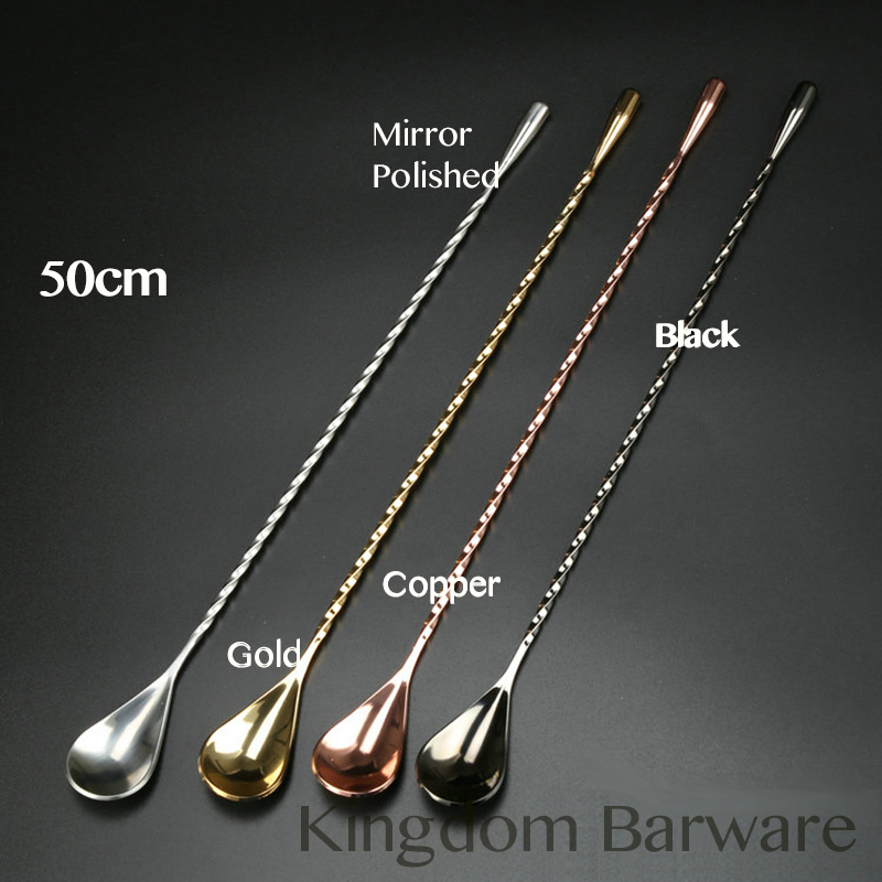 Bar Spoon Twisted - 50 cm cocktailbarlepel 304 roestvrij staal