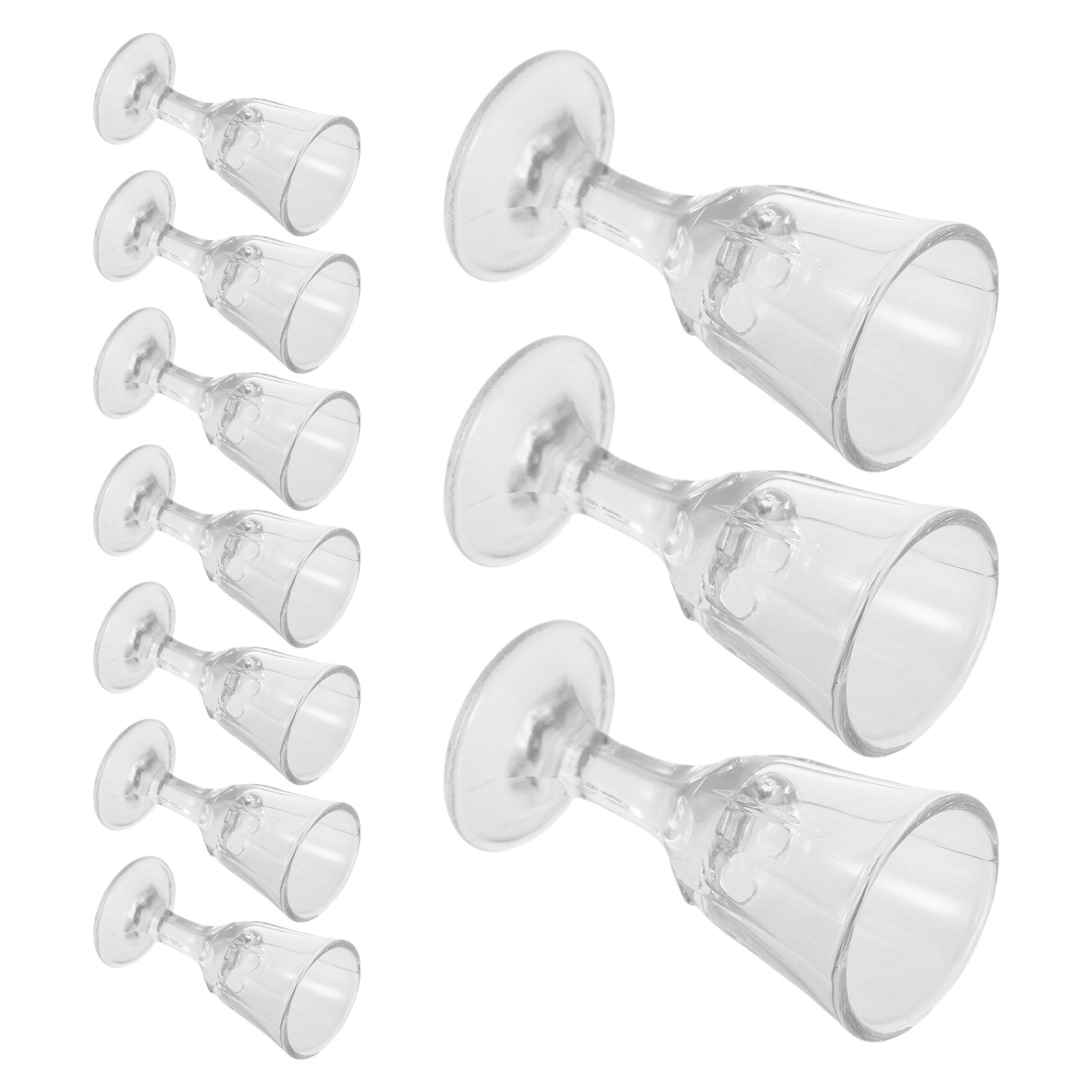 Wine Beer Tequila - 10 Stuks Glazen Drankbeker Vintage Wijnglas