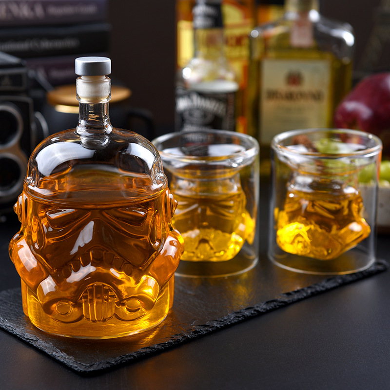 Wine Or Beer - Wijnglas Set Storm Trooper Helm Whisky