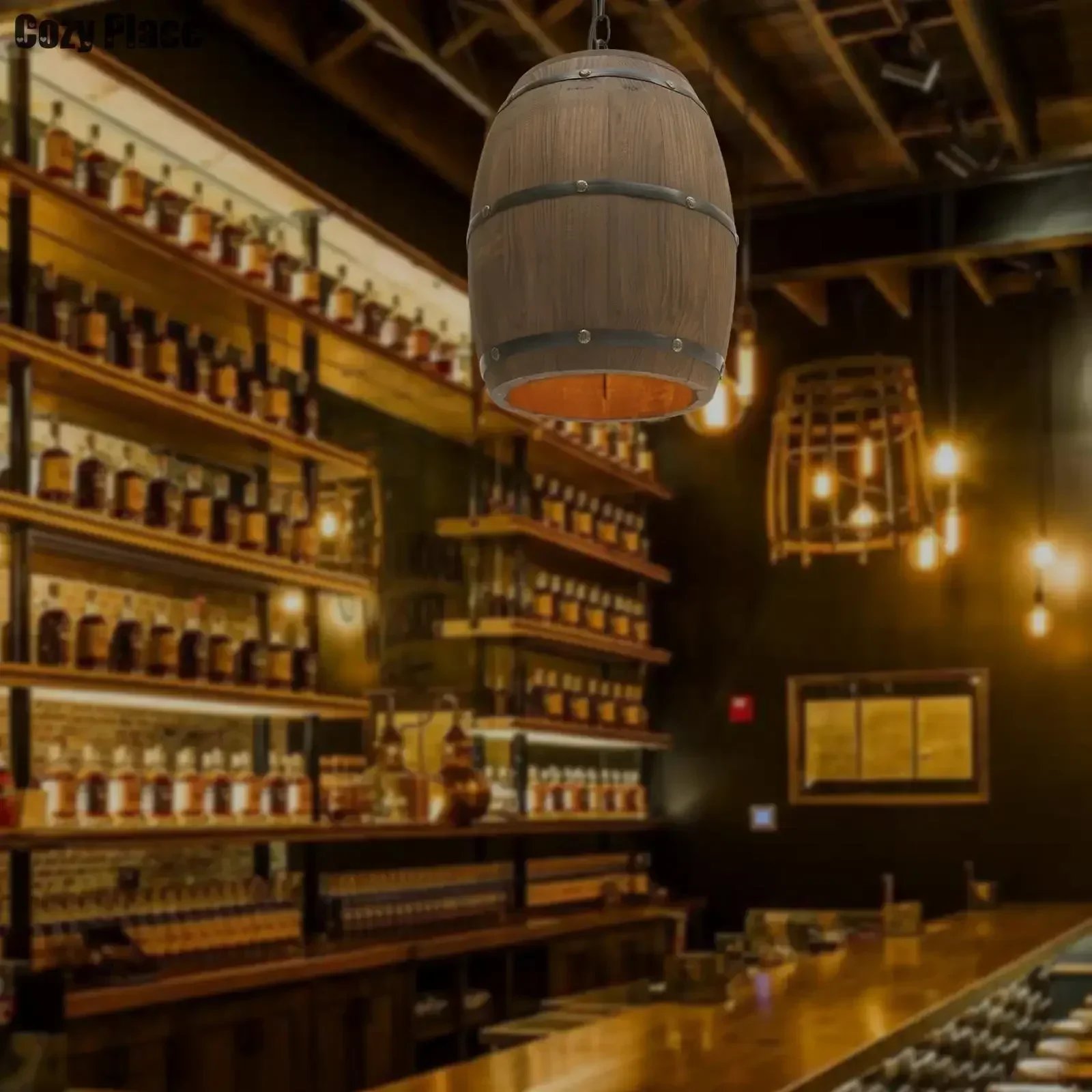 Wine & Beer Tours Of Nova Scotia - Rustieke lamp vintage kroonluchter houten hanglamp