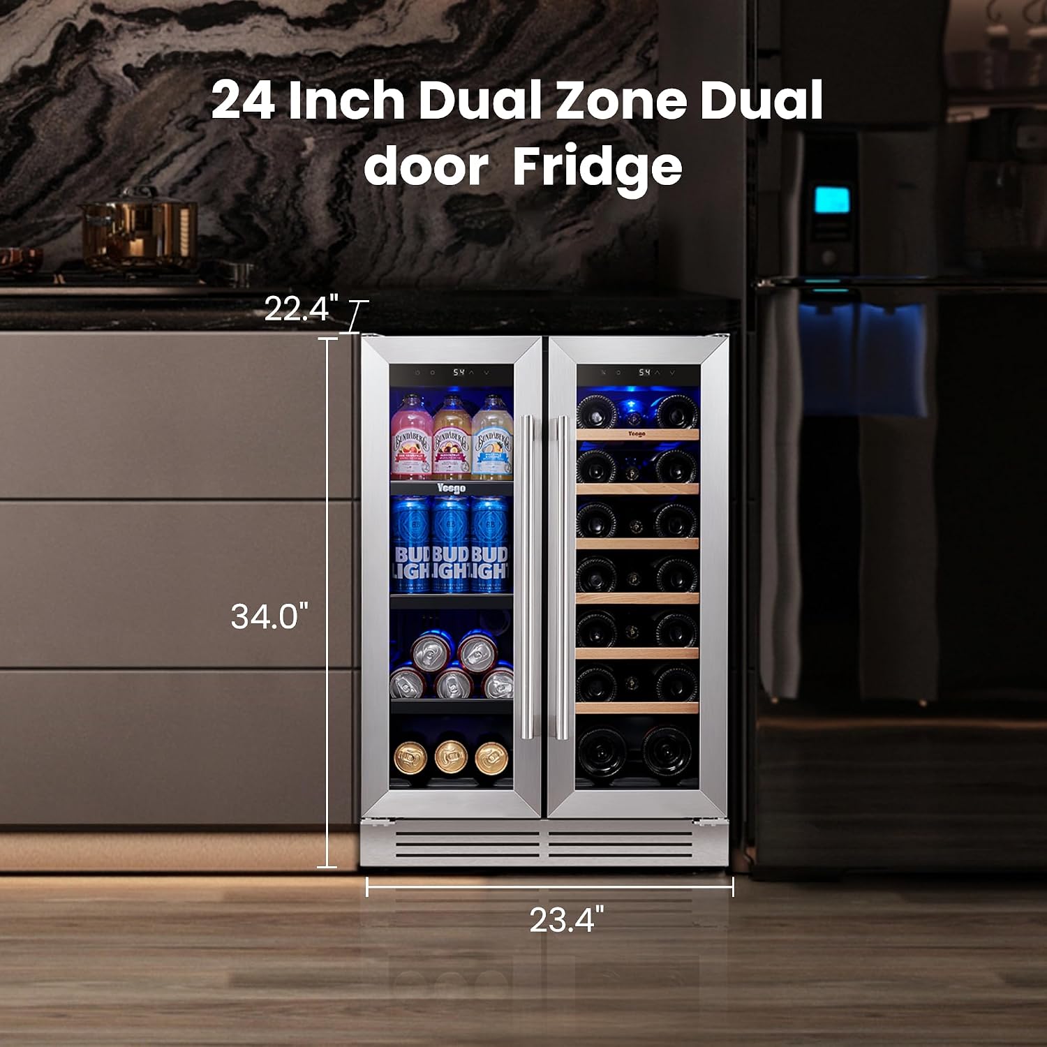 Yeego 24 Inch Wijn- en dranken - Wine Or Beer recensie en prijs
