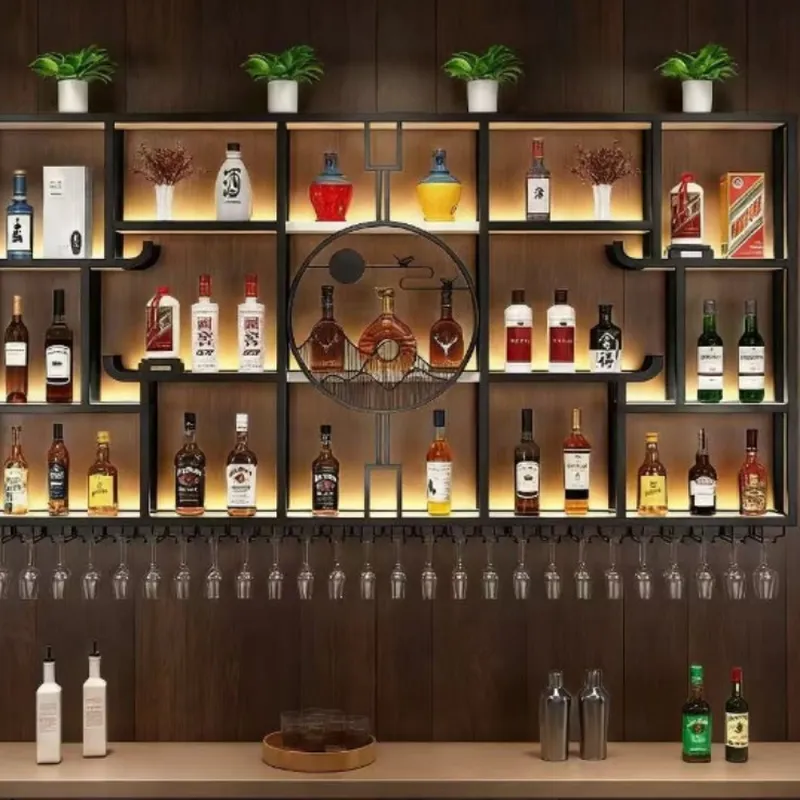 Industriële smeedijzeren wandg - Wine & Beer Shop Photos recensie en prijs
