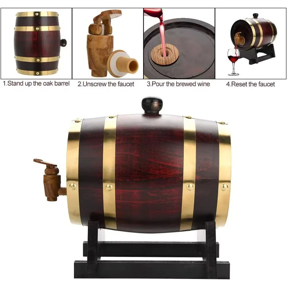 Whiskey Barrel Dispenser Eiken - Wine Beer Spirit recensie en prijs